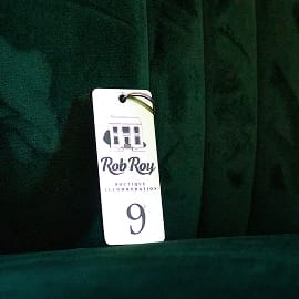 close-up of a hotel room key